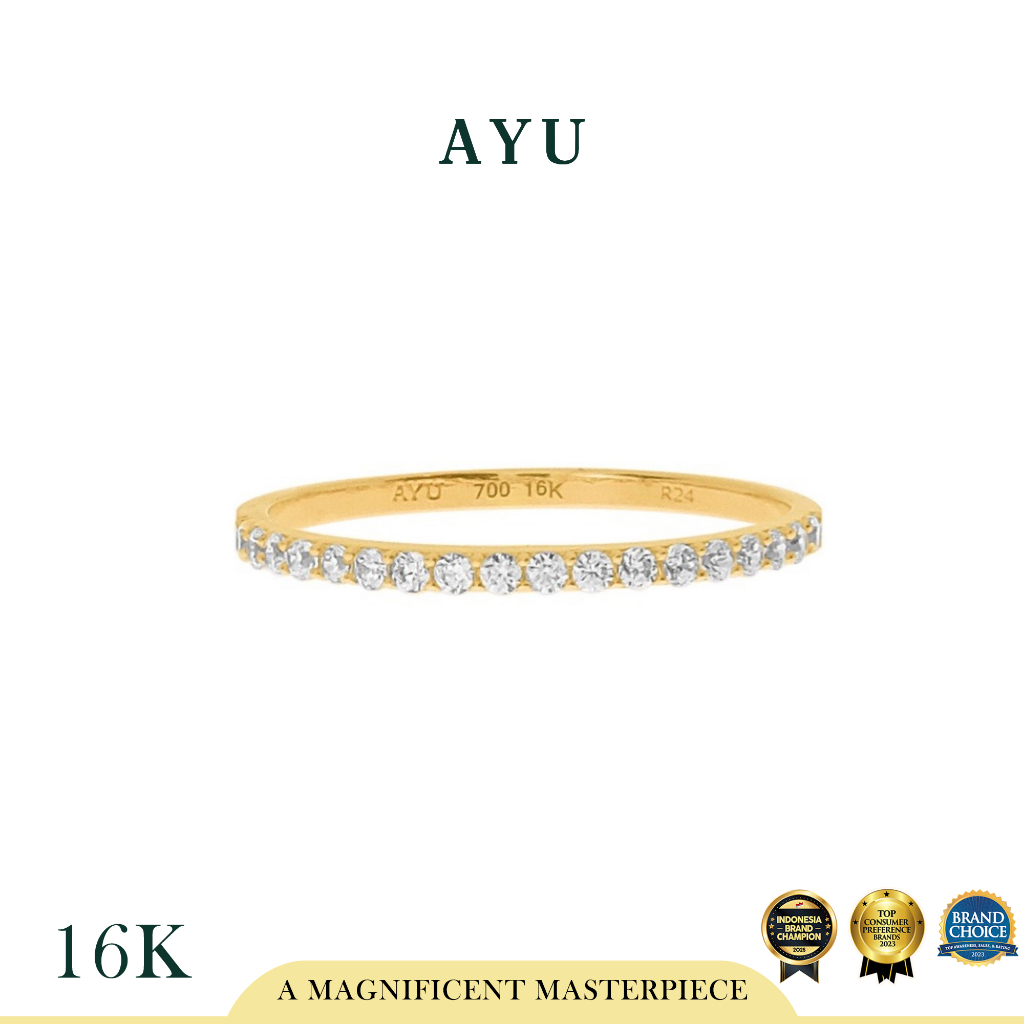 AYU Cincin Emas - The Original Ayu Stack 16K Yellow Gold