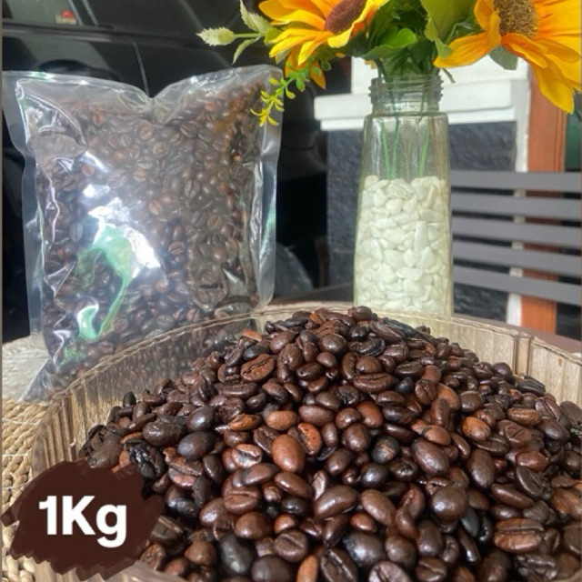 Biji Kopi Sangrai (Roastery Bean) 1Kg Robusta MM Coffee - Gunung Gumitir Jember