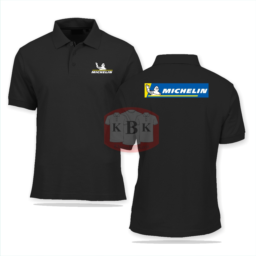 Baju Kantor Kerja Polo Pria Wanita Otomotif Tire BaN Michelin buat Kaos PROMSI SOUVENIR HADIAH