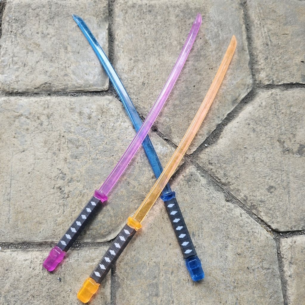 mainan pedang pedangan plastik 24cm / mainan samurai / mainan katana / mainan anak murah