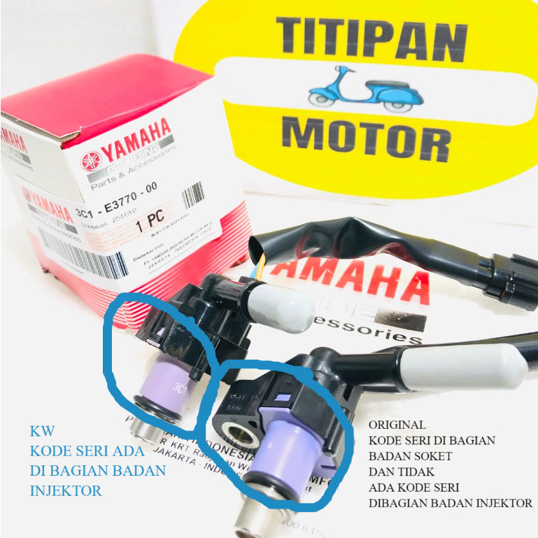 ORIGINAL INJEKTOR HOLE LUBANG 6 YAMAHA VIXION OLD LAMA TAHUN 2007 2008 2009 2010 2011 2012 KODE 3C1