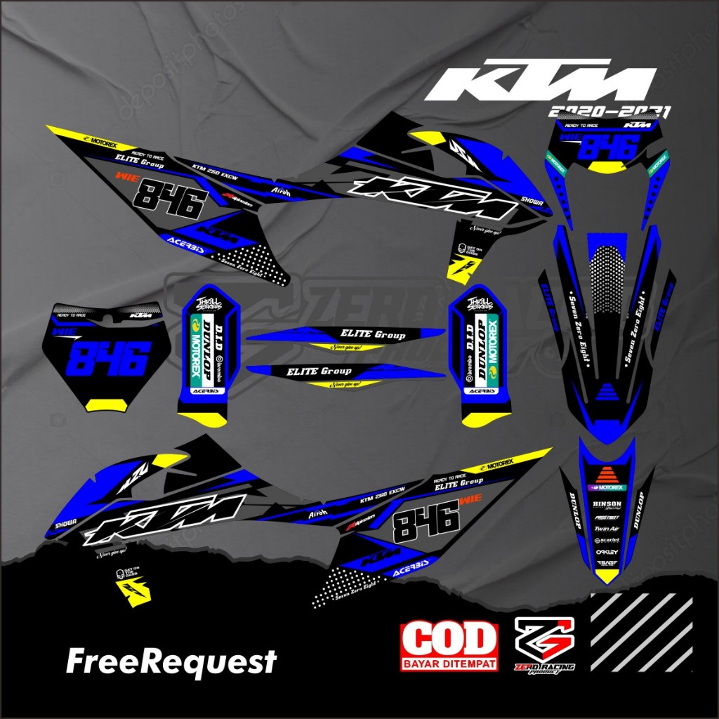 Decal KTM tahun 2020 - 2021 KTM 85 full body decal KTM 250 free request Decal KTM 85/250