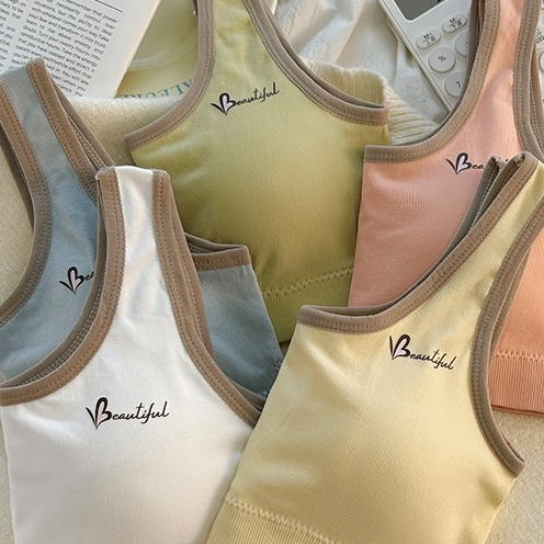 Miniset B085 Remaja Perempuan Polos Tebal Premium Miniset Cup Busa Tali Lebar Remaja SD SMP SMA