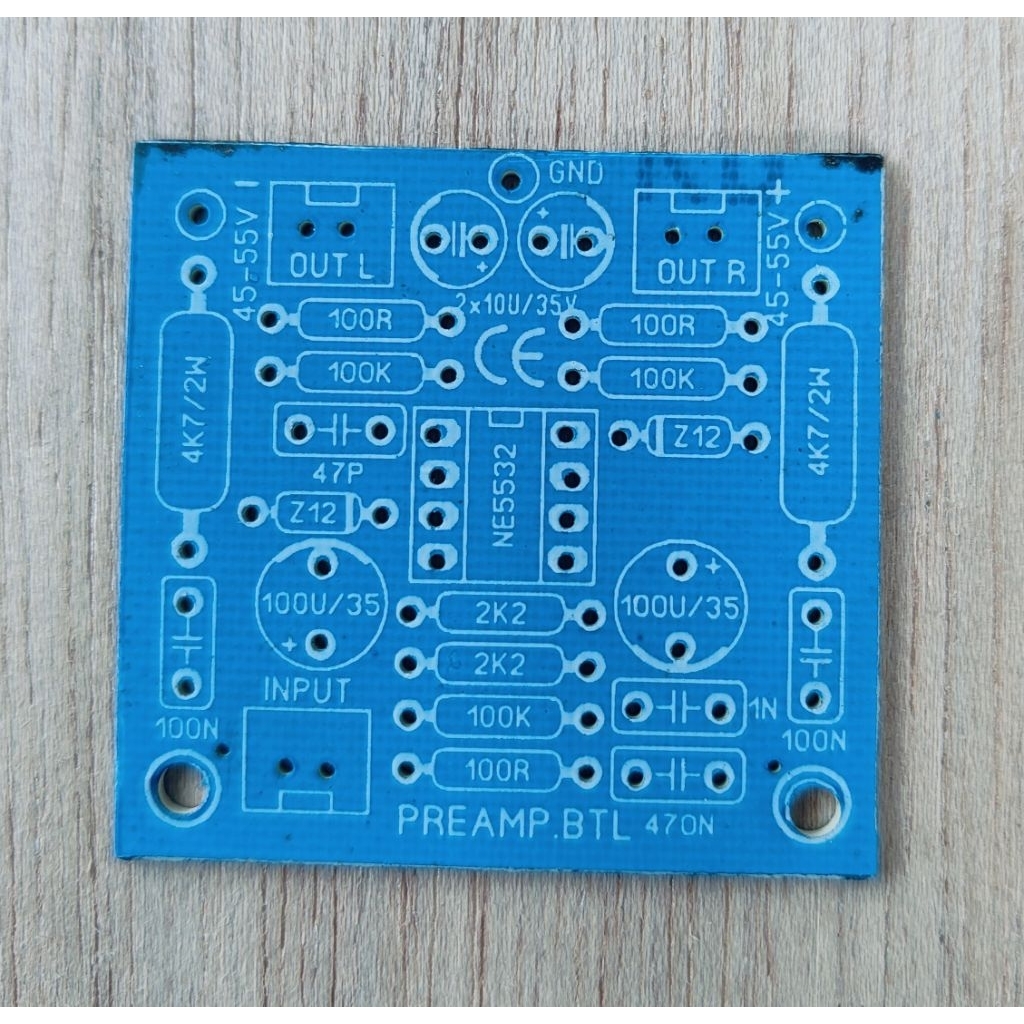 Pcb filter btl untuk driver power amplyfier