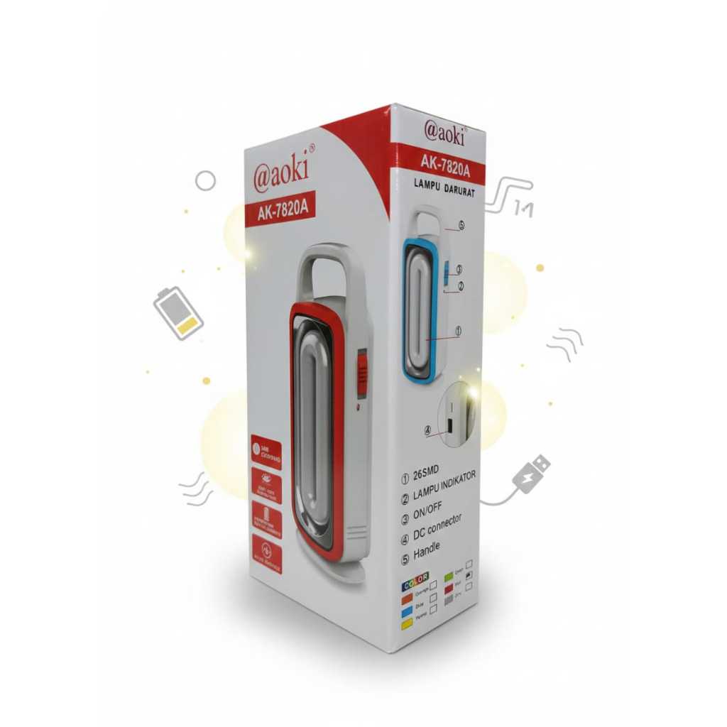 LAMPU EMEREGENCY @ aoki AK-7820A LED 26 SMD