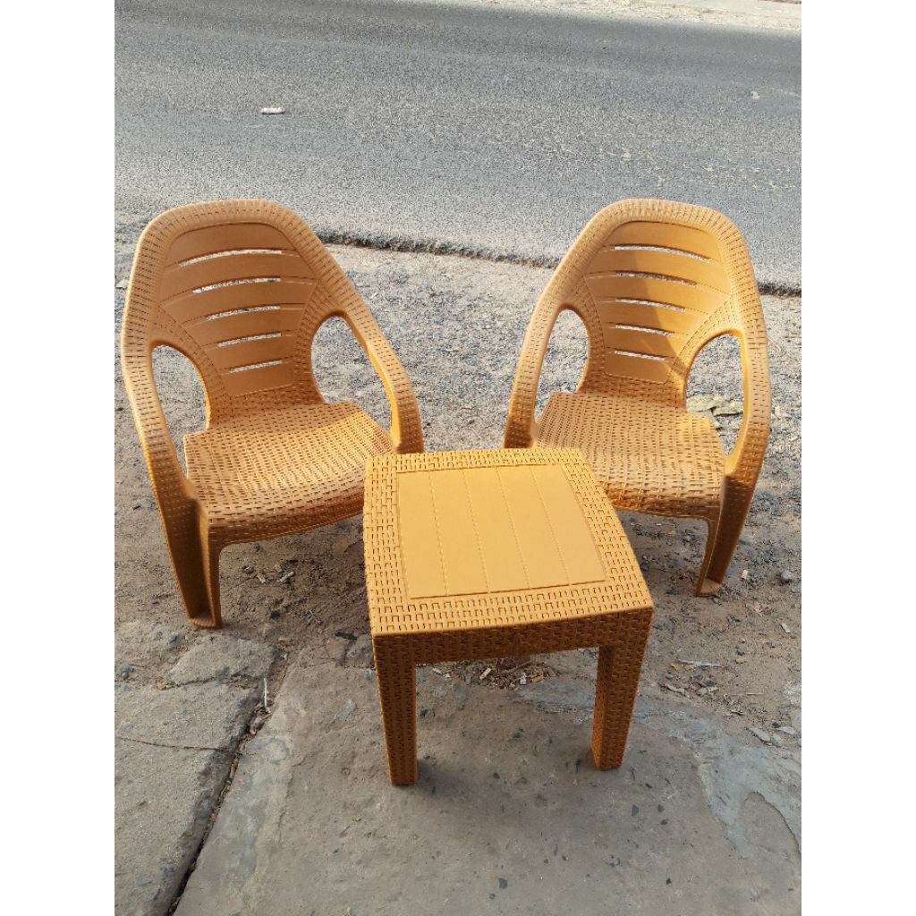 {CARGO}paket kursi 2meja 1,kursi santai olymplast,kursi tamu plastik