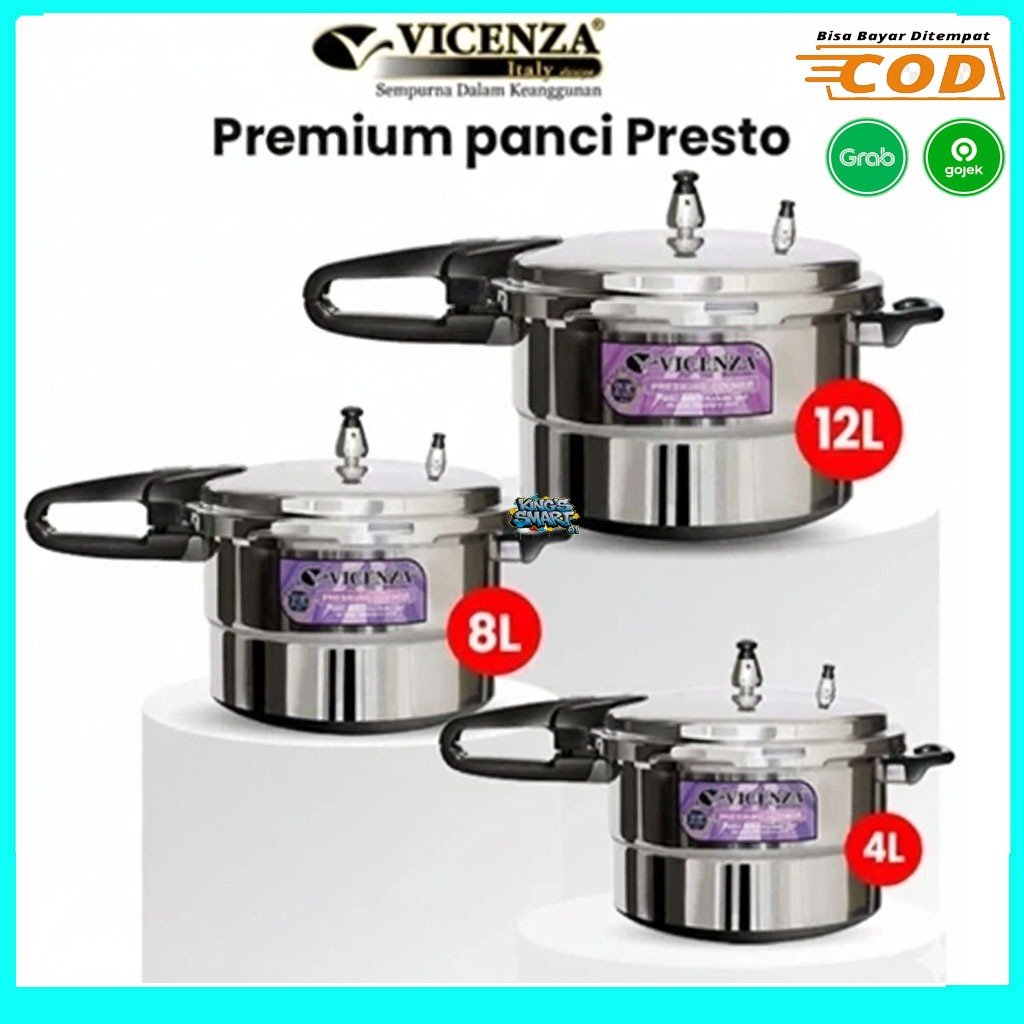 PRESTO PREMIUM VICENZA V-328 Presto Kapasitas 8 - 12 Liter (28 cm) ORIGINAL VICENZA
