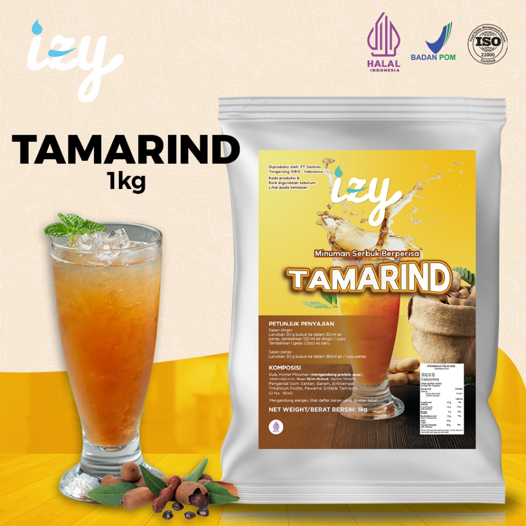Izy Powder Drink Tamarind - Bubuk Minuman Asam Jawa 1 Kg