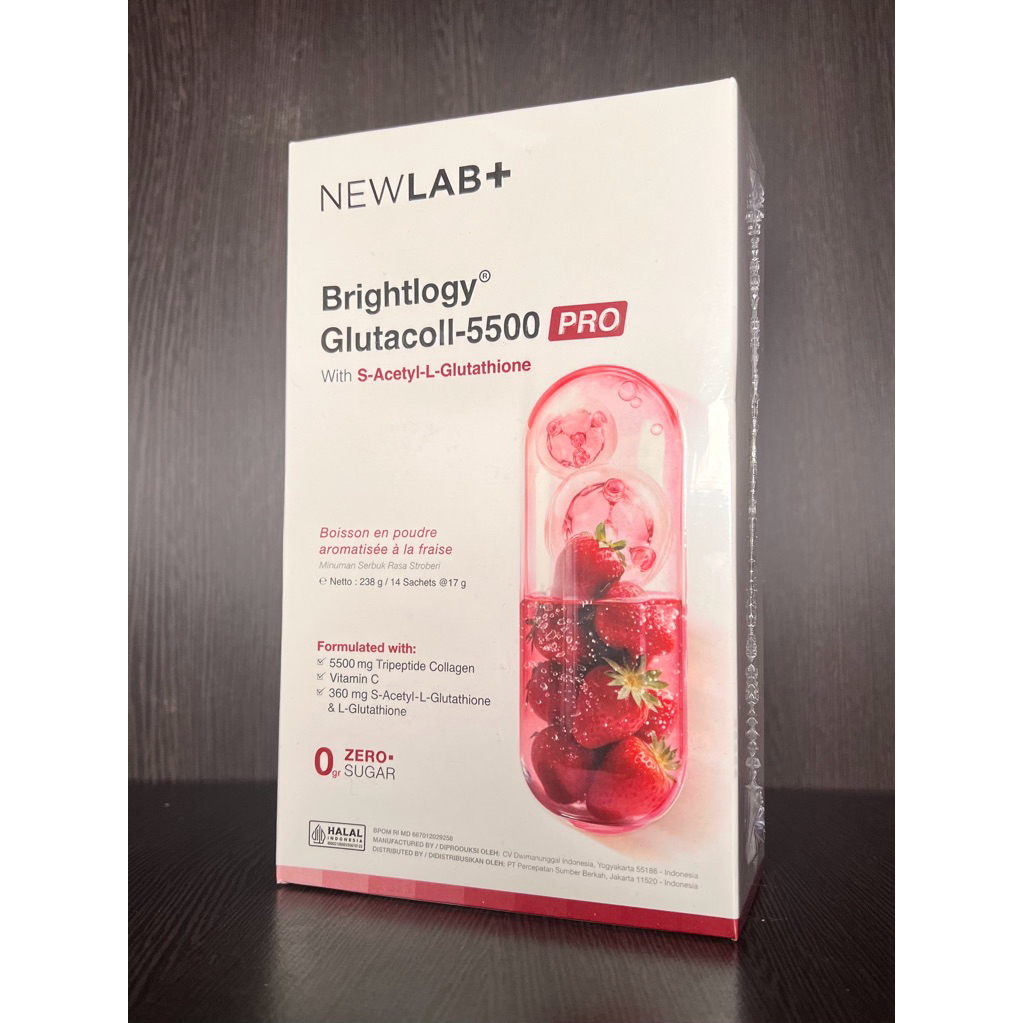 [NEW ORI] NEWLAB+ Brightlogy GlutaColl-5500 - PRO | Collagen Glutathione Drink