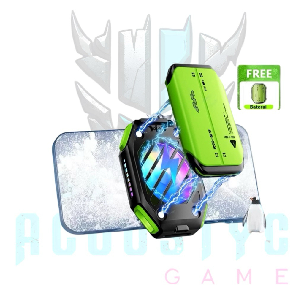 GAME Funcooler X111 Fan Cooler Radiator Pendingin HP Tablet Rechargeable Battery