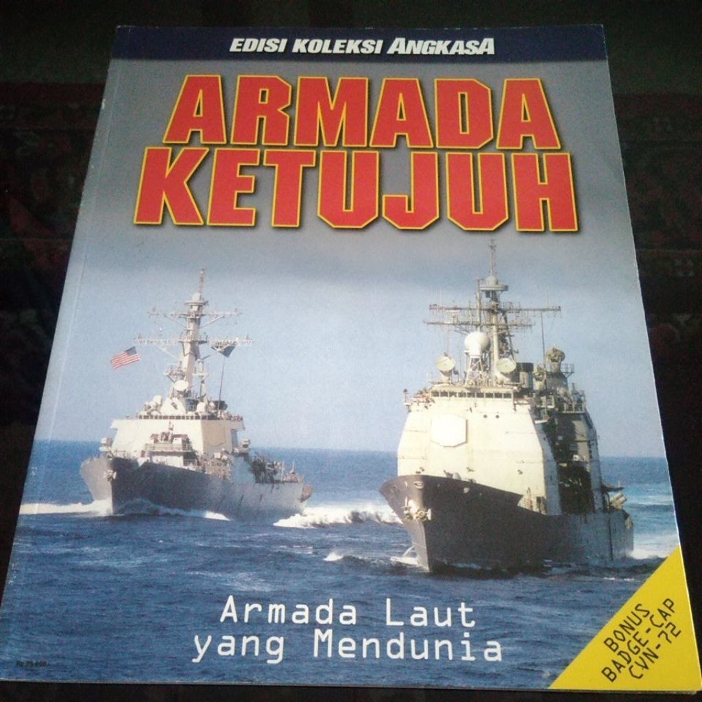Majalah Angkasa (Bonus Badge USS Abraham Lincoln CVN-72) edisi koleksi no.XXV 2005 ARMADA KETUJUH