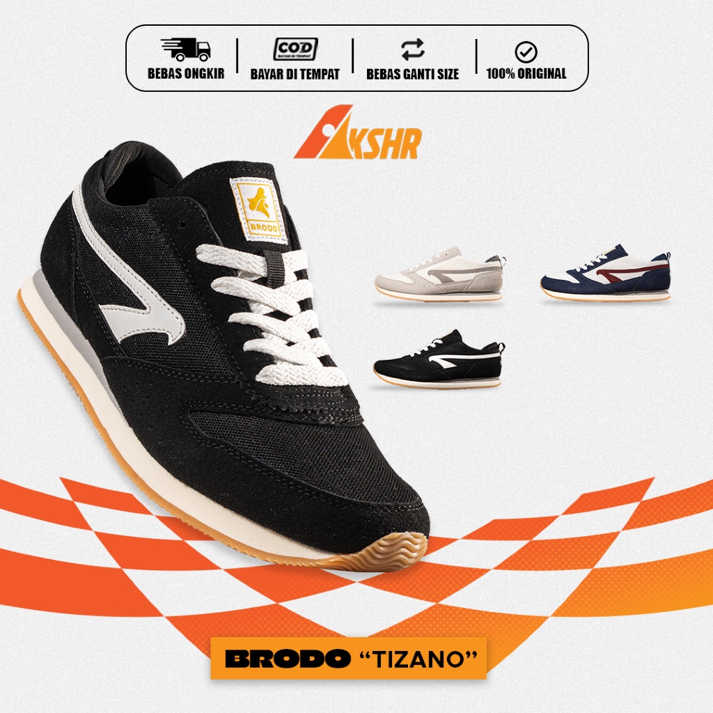BRODO SEPATU SNEAKERS BRODO TIZANO UNISEX PRIA WANITA