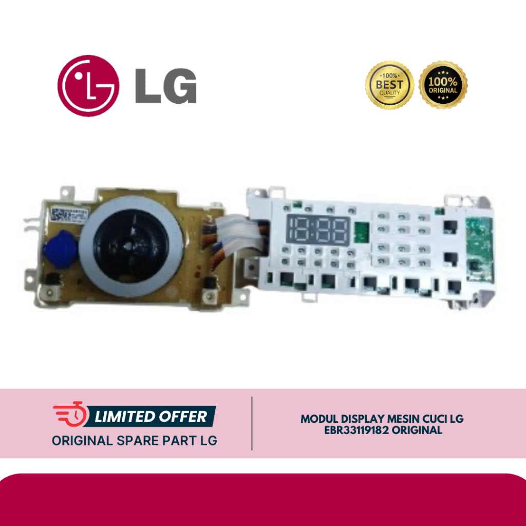 MODUL DISPLAY MESIN CUCI LG FV1409D3V EBR33119182 ORIGINAL