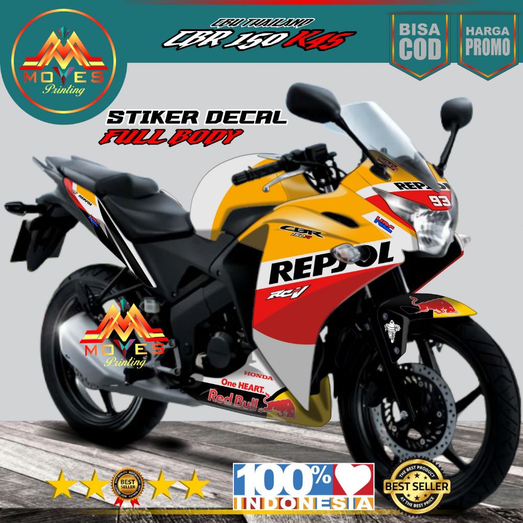 Decal CBR 150 K45 CBU Thailand Repsol GP