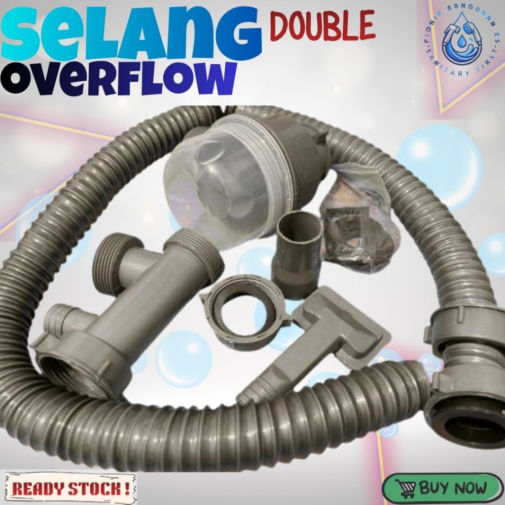 Selang BCP Afur Double/Selang Wastafel/Selang Pembuangan BCP abu abu