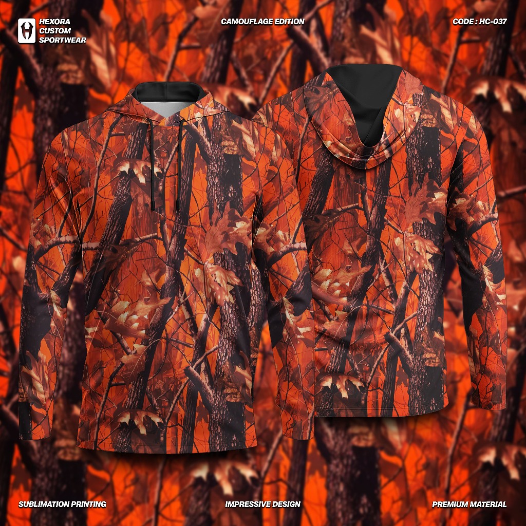 Baju Kamuflase Hardwood Orange