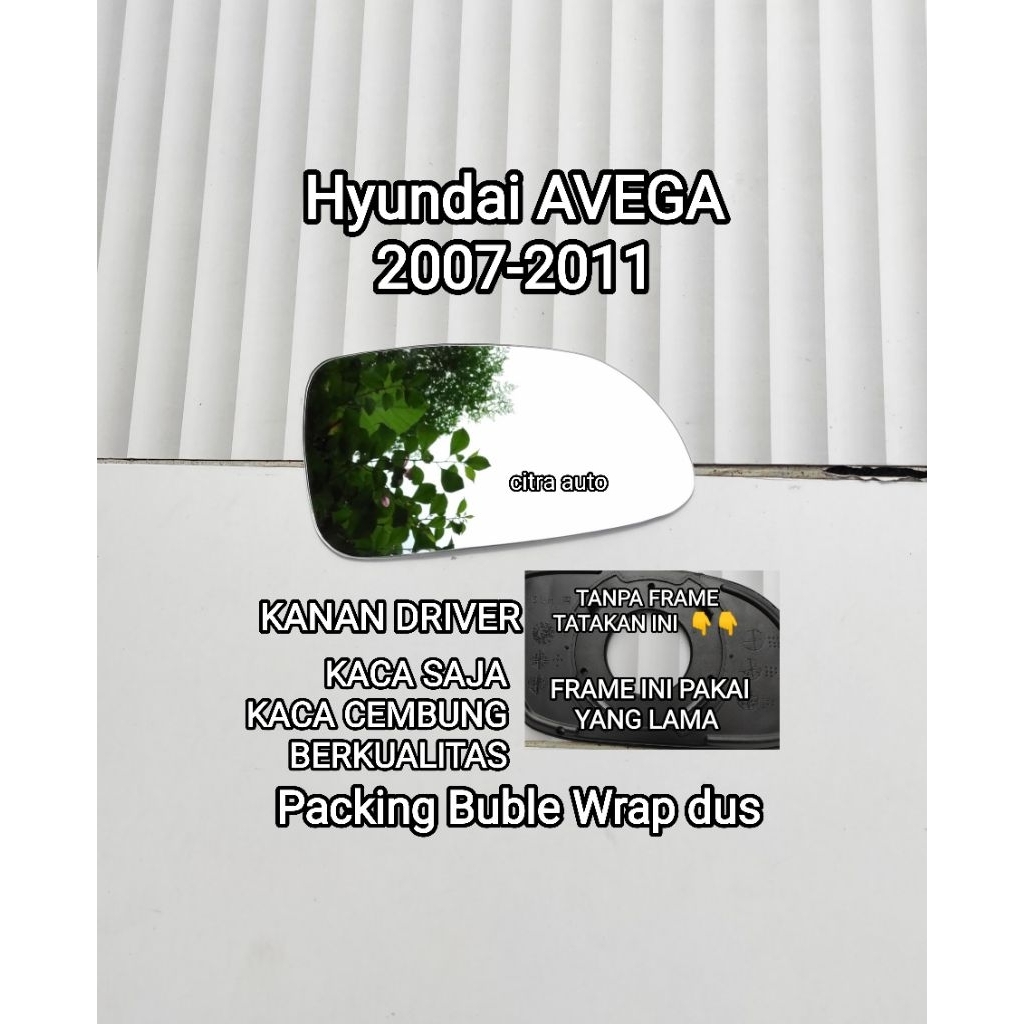 Kaca Spion Hyundai Avega 2007 2008 2009 2010 Cembung berkualitas