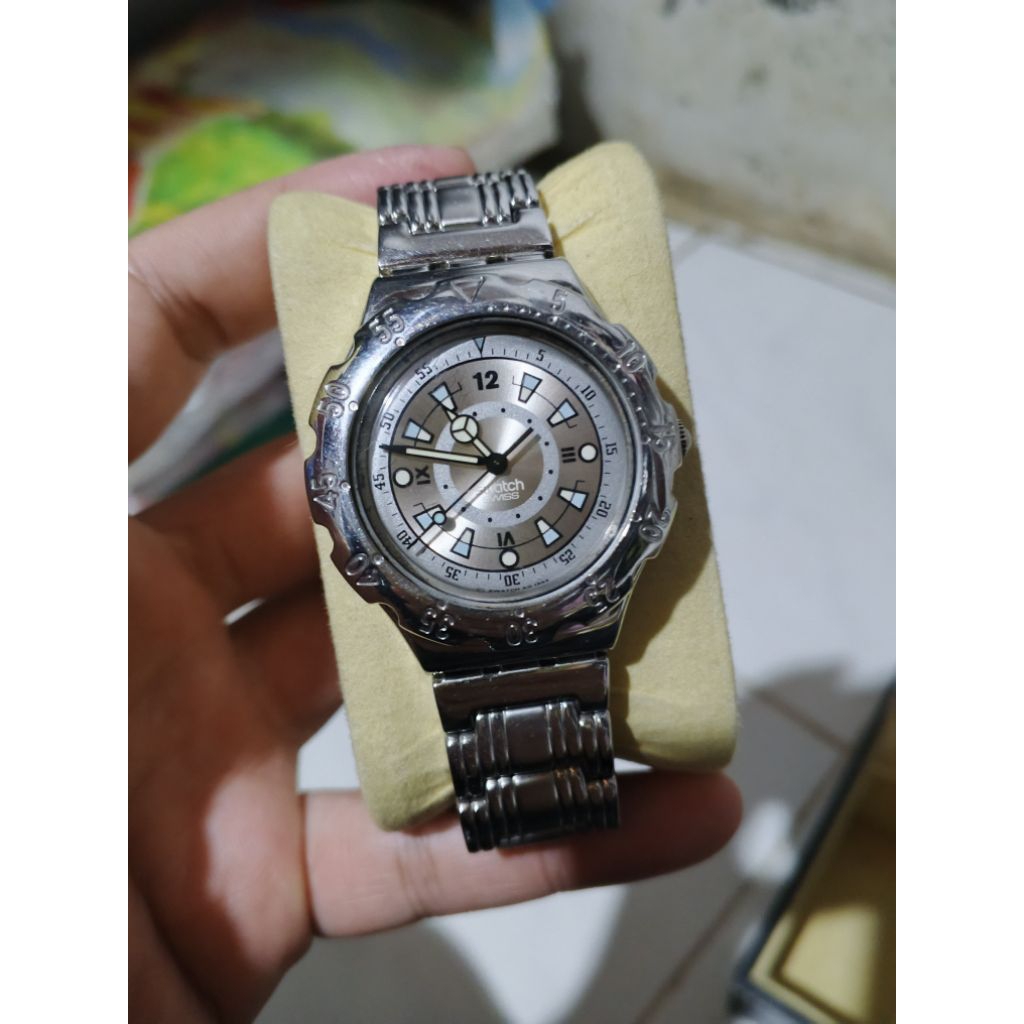 Jam Tangan Swatch Scuba Irony Sealights