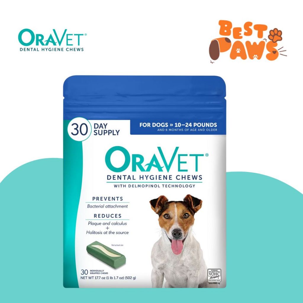 ORAVET Dental Hygiene Chews (Small Dogs, 10-24 lbs.)  - 30 Chews