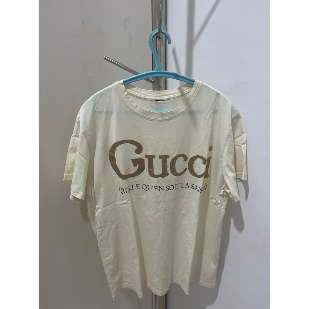 Kaos Print Gucci Style Cream – Preloved