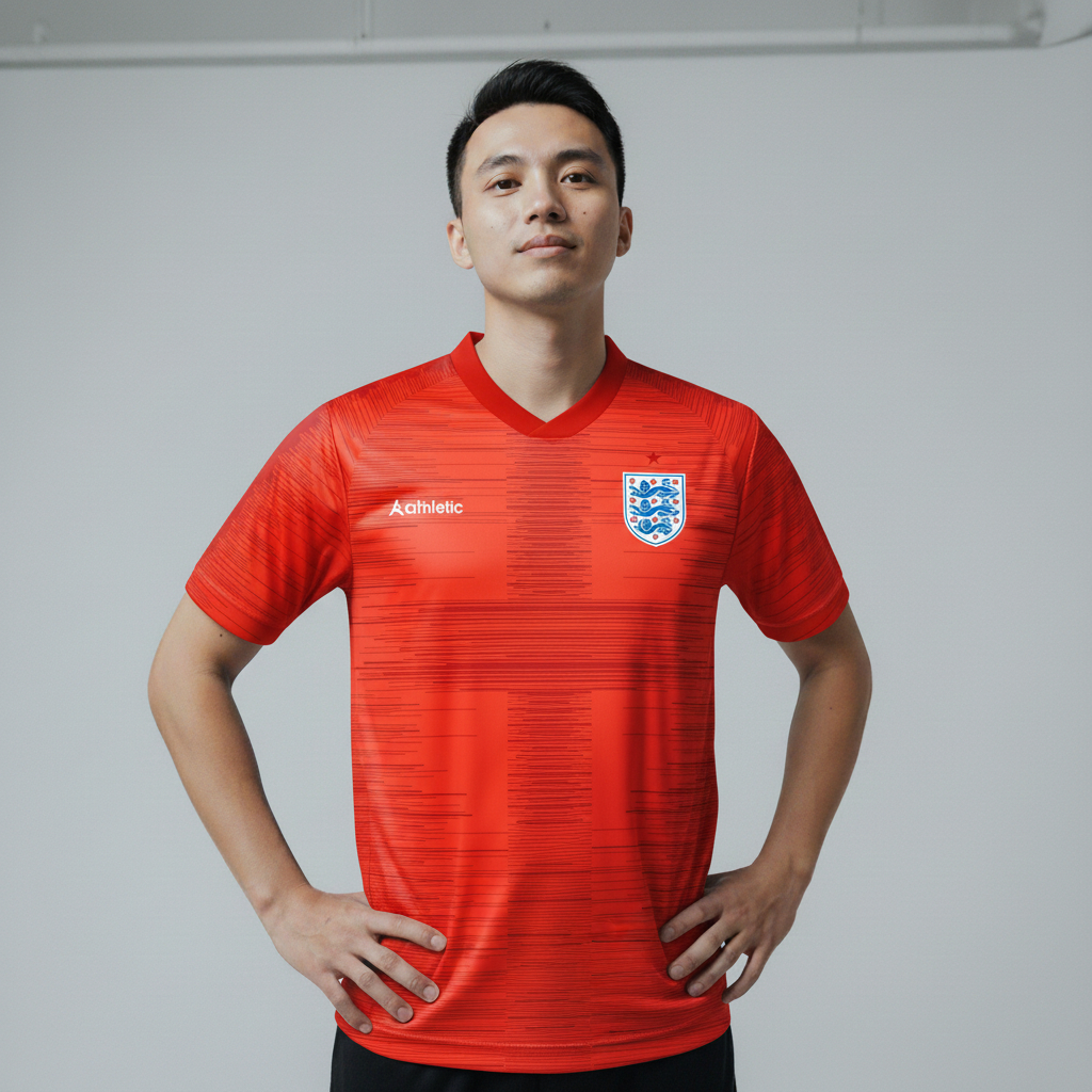ATHLETIC SPORTWEAR - Jersey Bola Fantasy England 2018-2019 Fullprinting Casual - Atasan