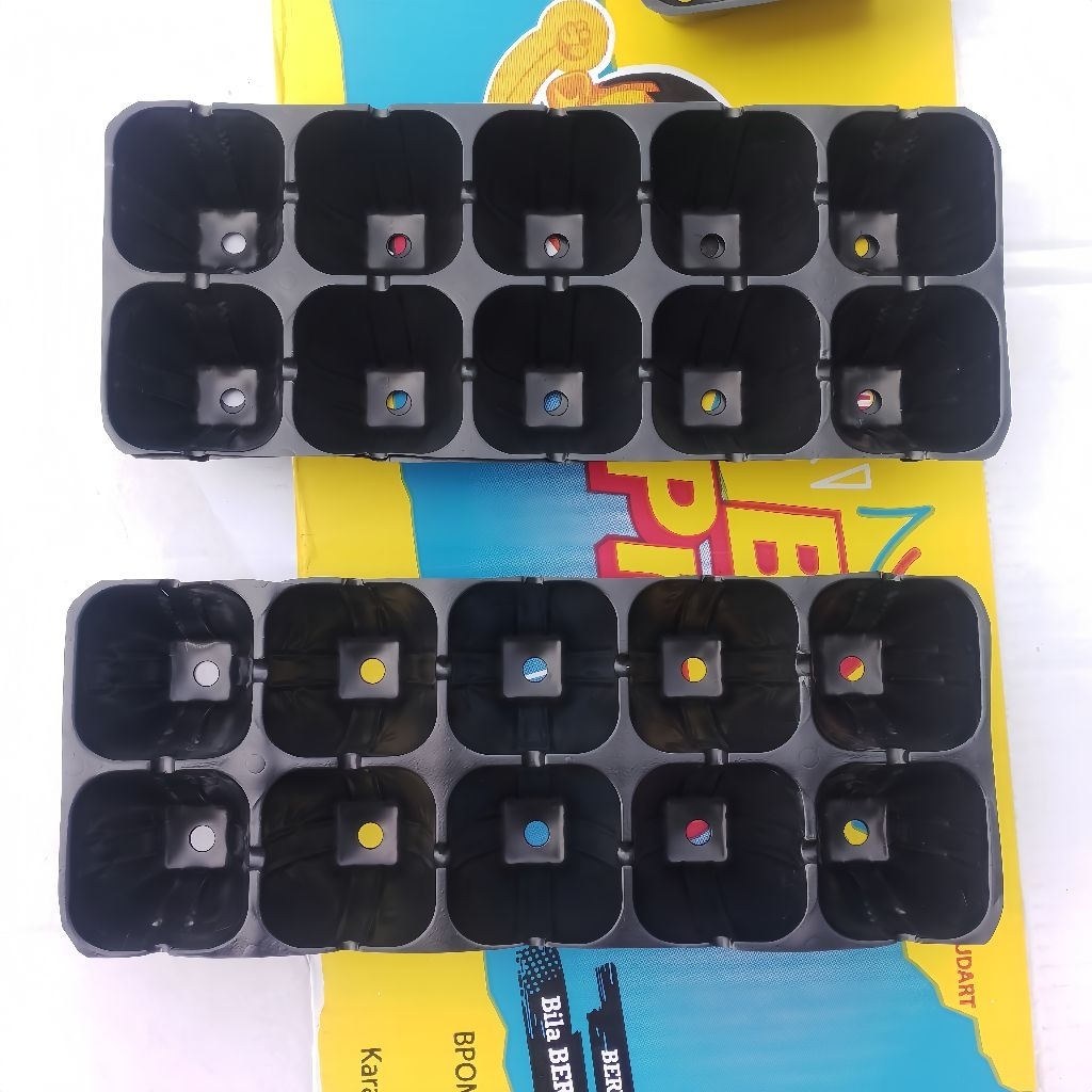 10 Lubang Nampan Semai Benih Plastik Semai Benih