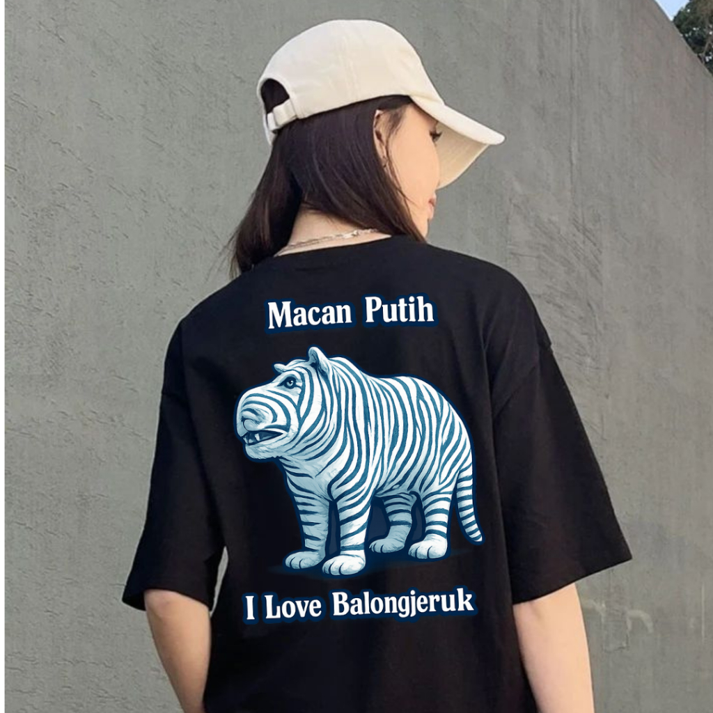 Kaos Macan Putih | Viral Kediri | Unik & Berkelas