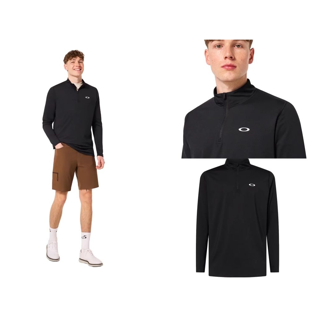 Baju Golf  Halfzip Lengan Panjang Kaos Lengan Panjang