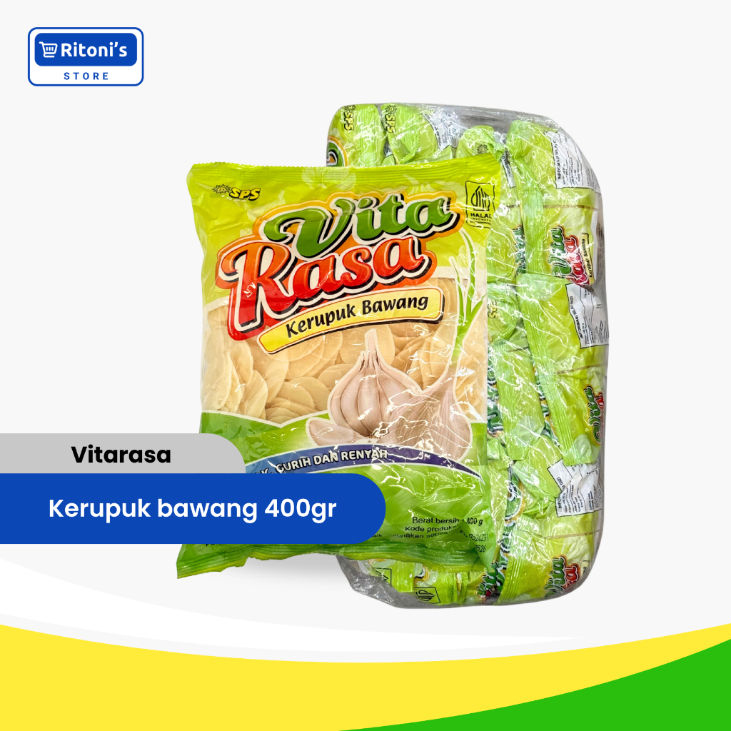 Vitarasa Kerupuk Bawang 400gr (1 Bal/12 Pcs)