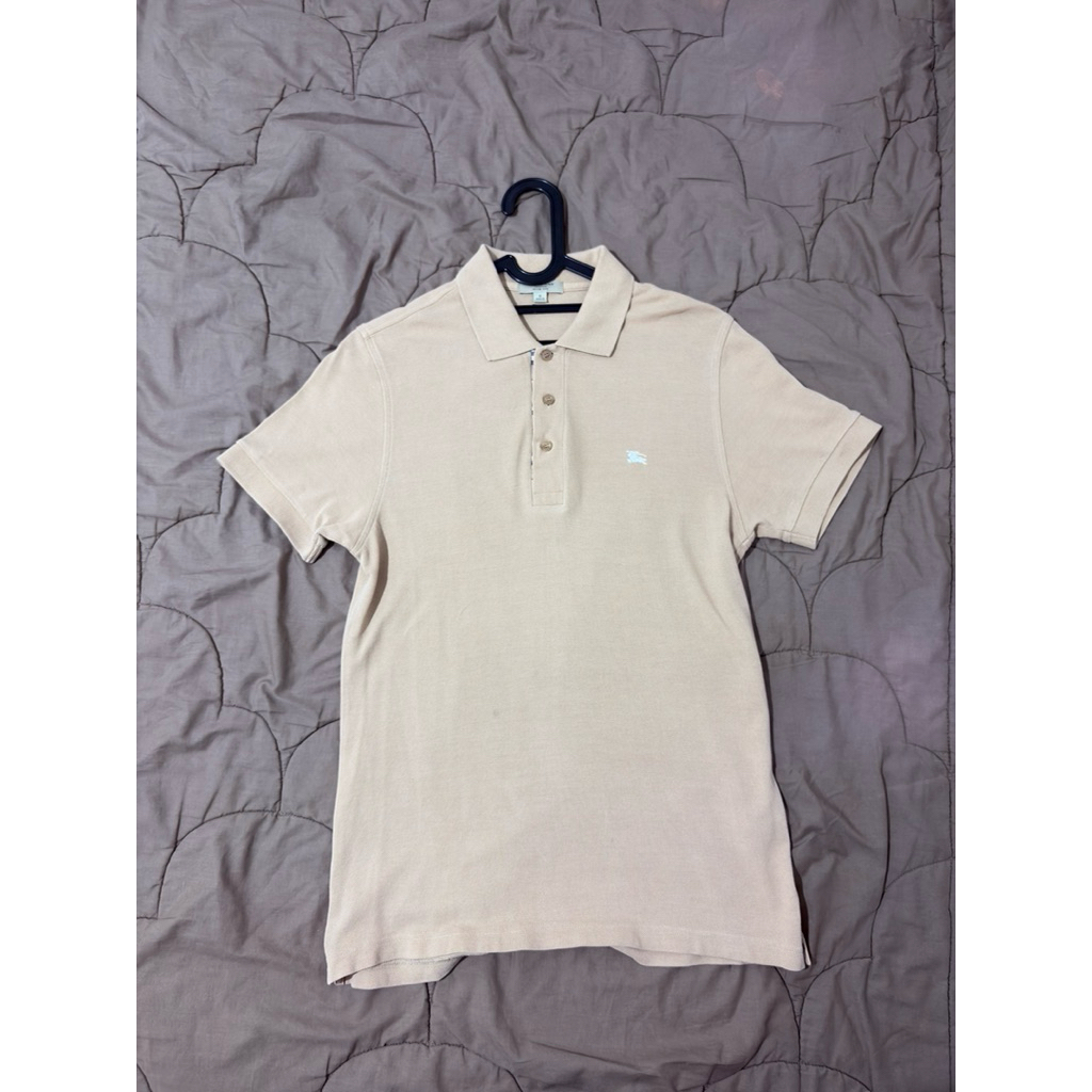 burberry beige polo shirt