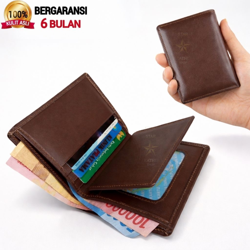 Dompet Pria Kulit Asli Original/ Dompet Kulit Pria Asli Garut
