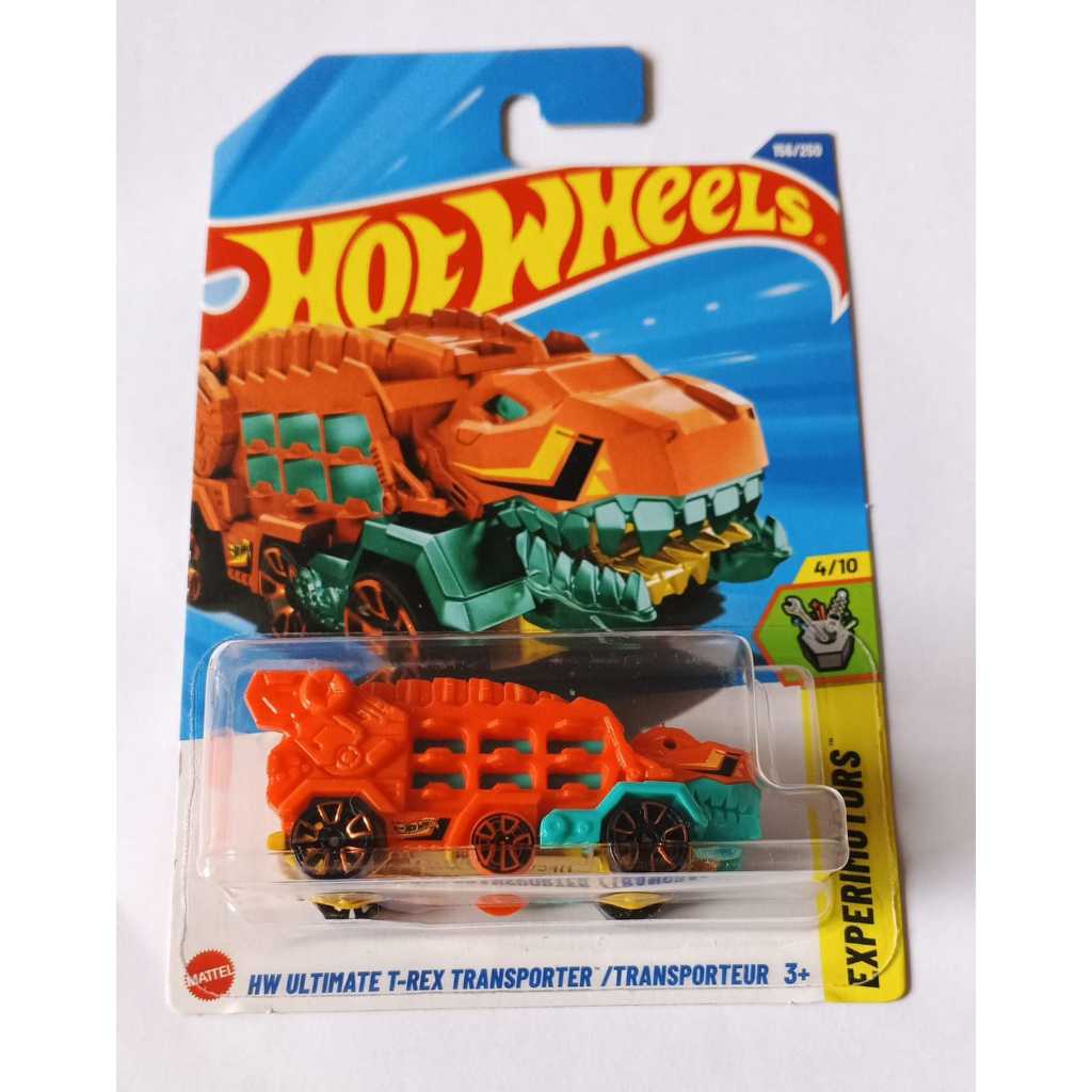 Hot Wheels - HW Ultimate T-Rex Transporter / Transporteur Orange Experimotors