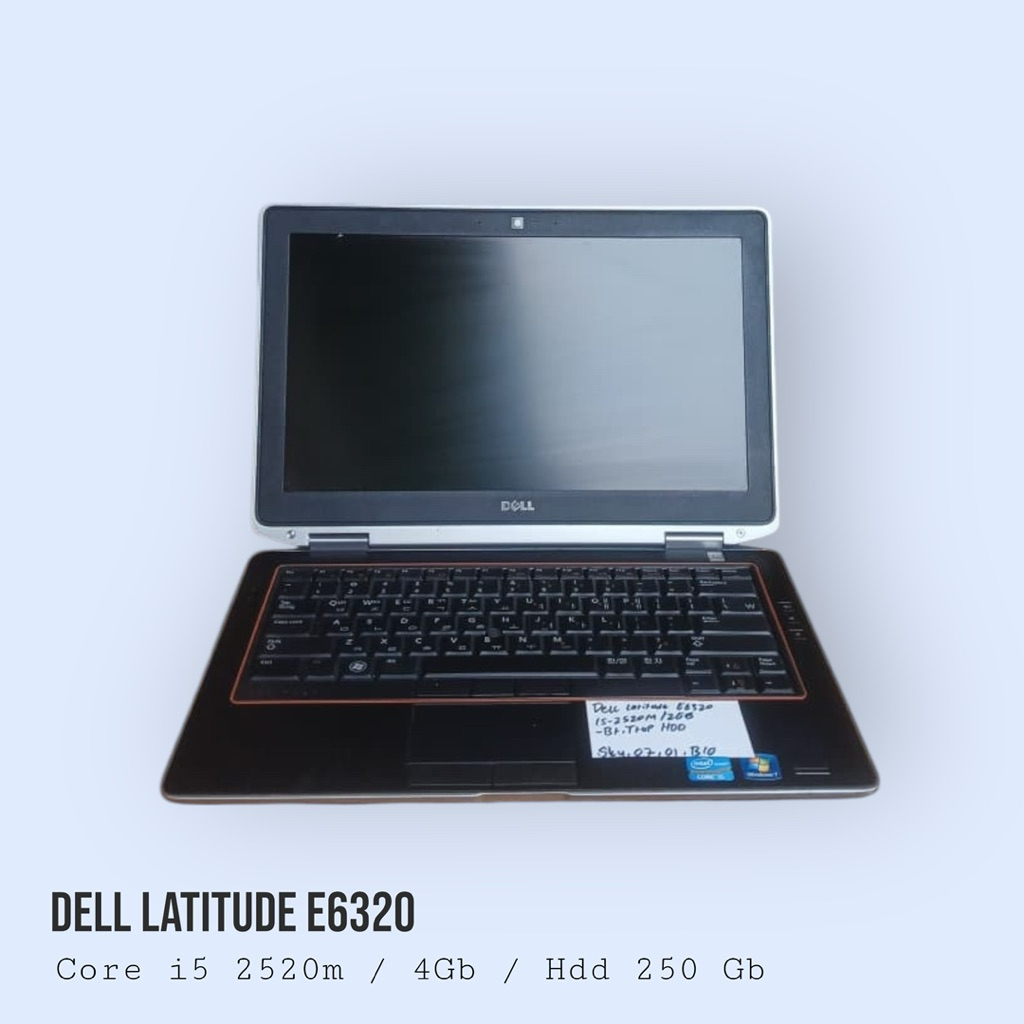 Dell Latitude E6320 Core i5 2520M RAM 4GB HDD 250GB Laptop Kerja Normal