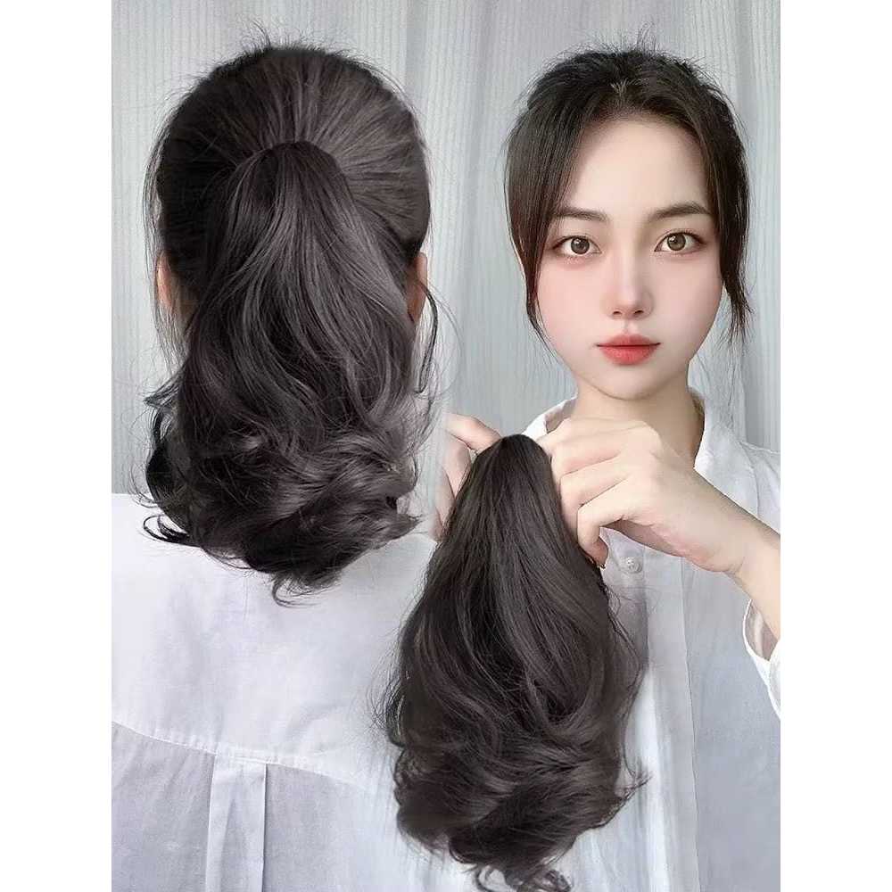 {MY} Jepit Rambut Palsu Tebal dan Panjang Fashion Wanita /Jepit Rambut Palsu Model Curly Panjang 35c