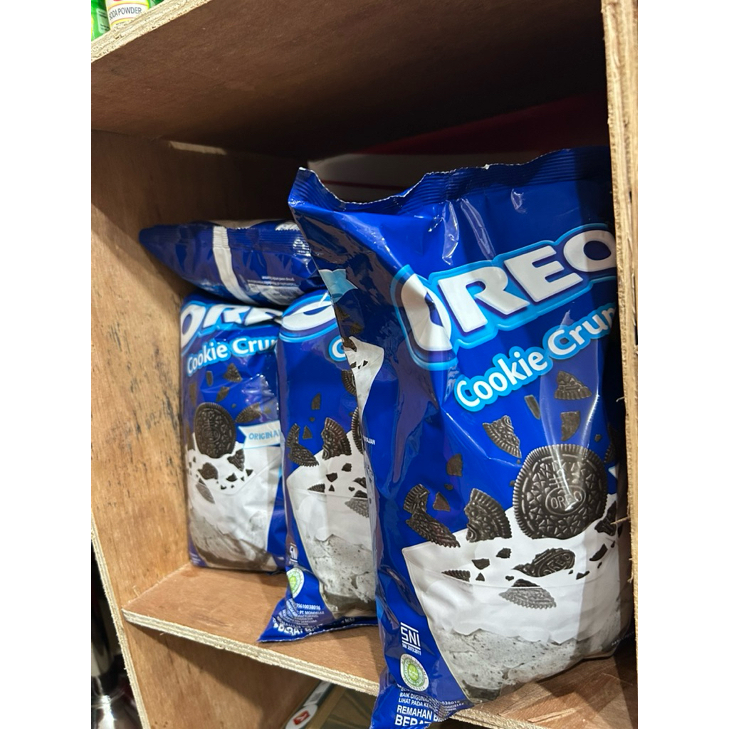 Oreo Crumb Cookie 1 KG - Bubuk Kasar Biskuit Asli, Tanpa Krim, Cocok untuk Toping