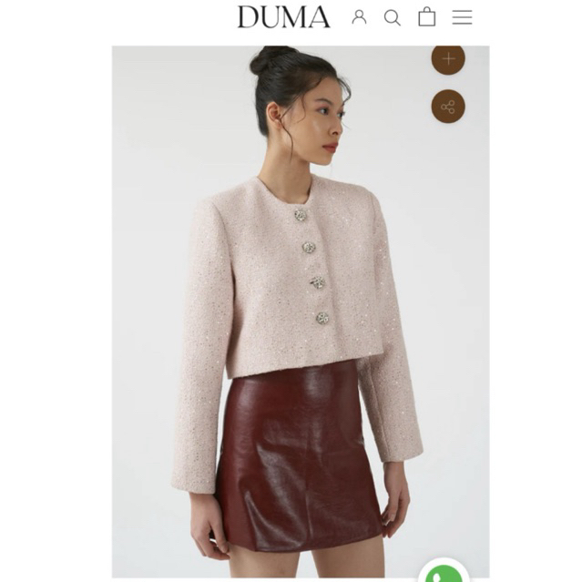 LUMI TWEED OUTER PINK by DUMA