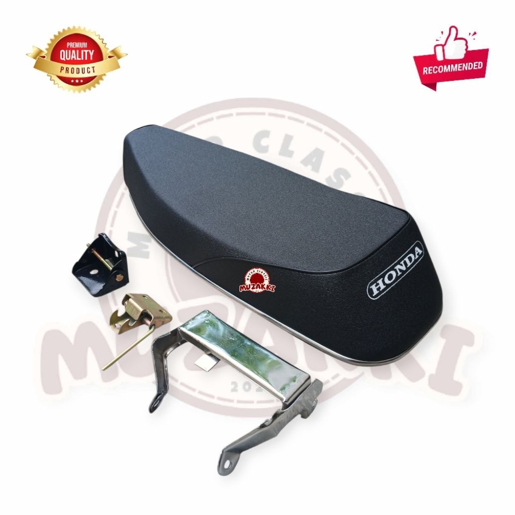 Jok Motor Honda C70 Racing Kulit Amplas Fulset Dudukan Jok, Engsel Jok, Kunci Jok C70