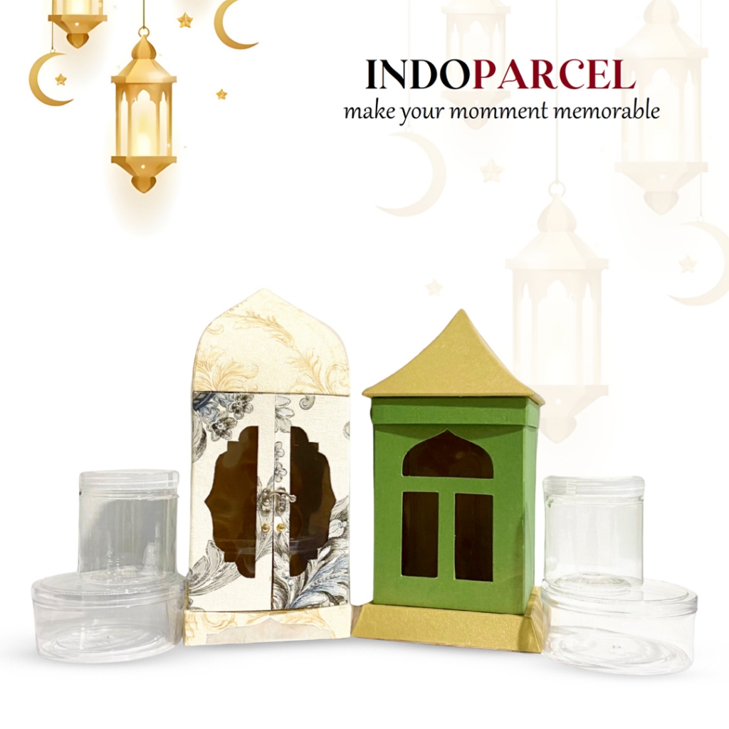 INDOPARCEL - Eid Majestic Box Hampers Edisi Idul Fitri 2 Varian Model Box Isi 3 Toples 500 gram Kue 