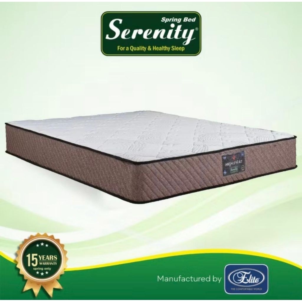 elite serenity superstar 120 x 200 kasur spring bed super star