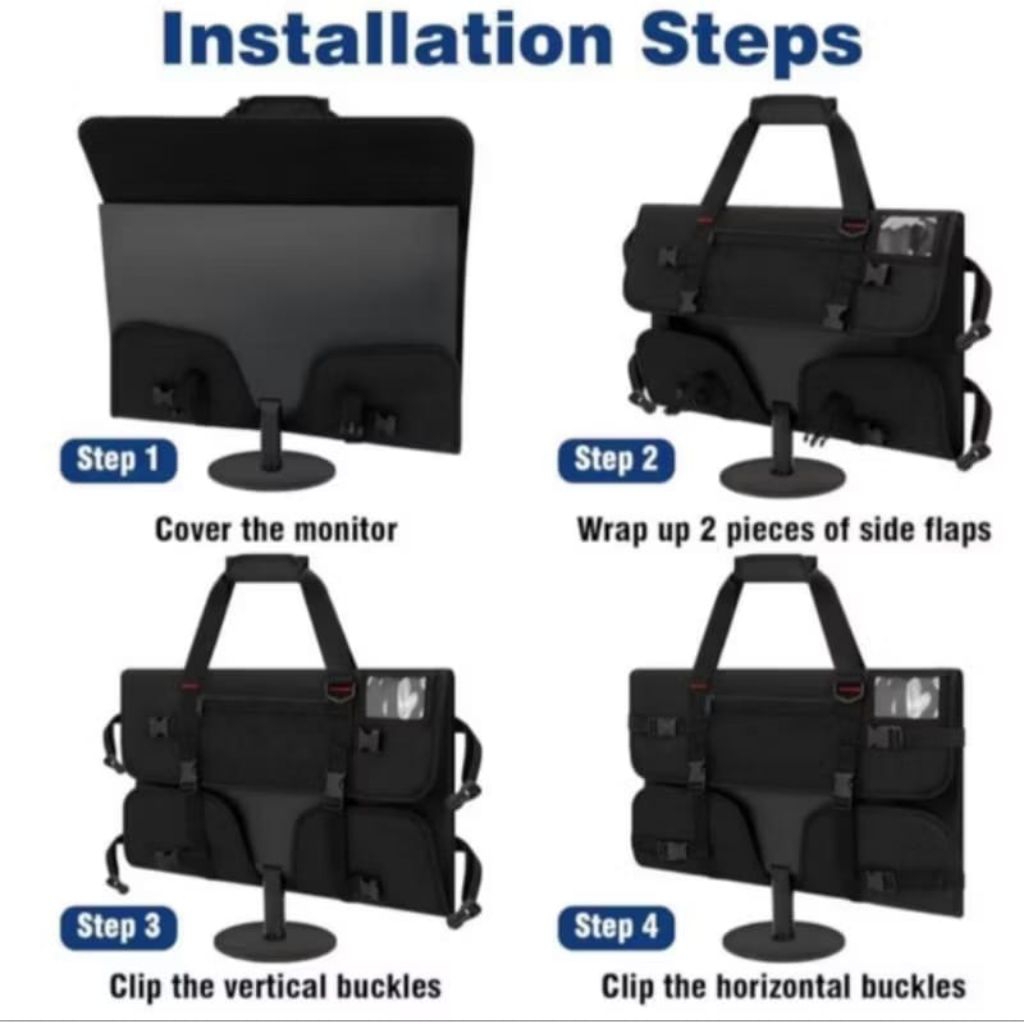 Tas Monitor Carrying Case Cover Bag Tas Monitor 27 Inch Bag Monitor Travelling