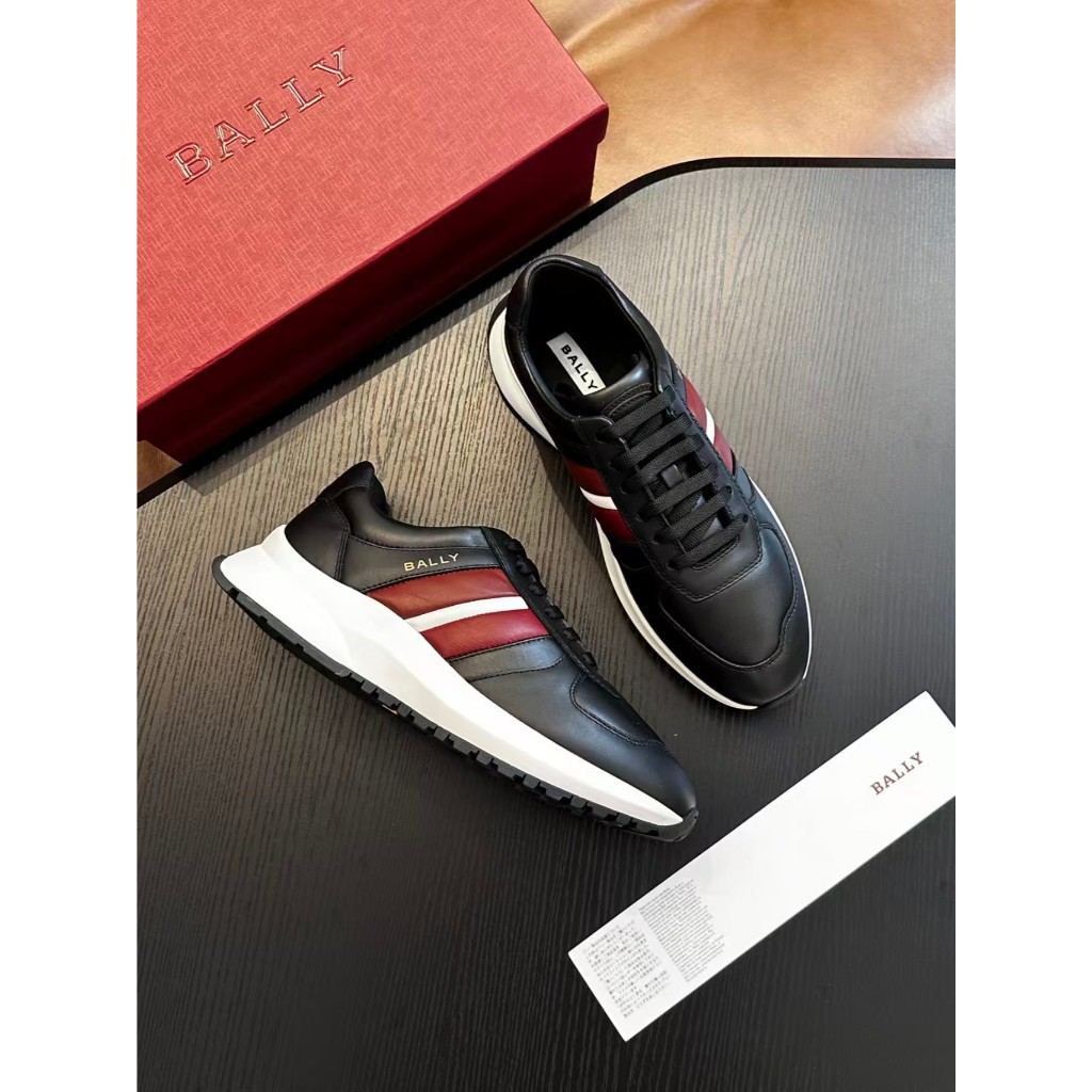 Bally New Men's Running Shoes with Lace-Up Design Sizes: 39-44