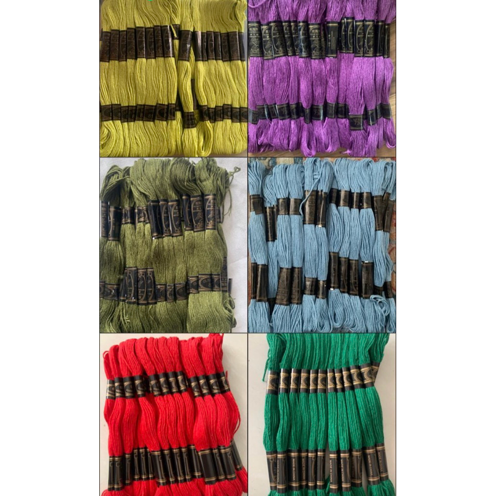 LANGSUNG KIRIM  GROSIR BENANG SULAM PER BOX ROSE ISI 24 pcs