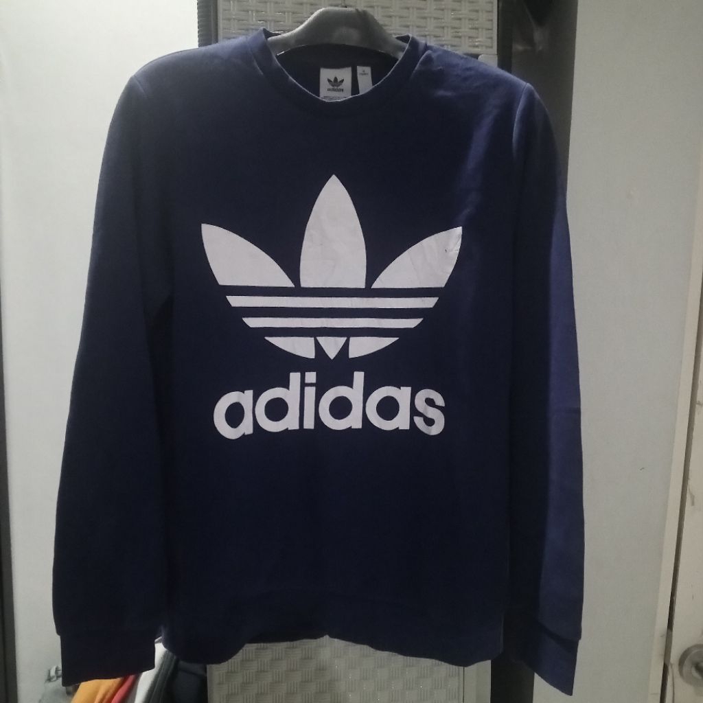 Crewneck Adidas bunga Big logo