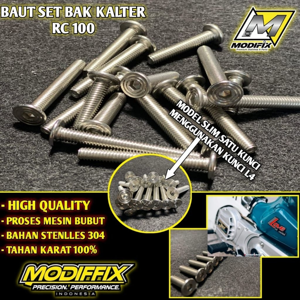 BAUT MESIN RC100 STENLLES ANTI KARAT PNP / TORNADO / CRYSTAL / RC80 / RC110 MODEL SLIM / PROBOLT  / 
