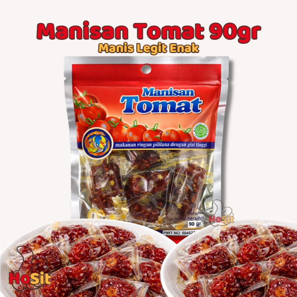 [Halal] Manisan Tomat Kering 90g / Cemilan Tomat Kering Tanpa Bahan Pengawet Manisan Buah Tomat Keri