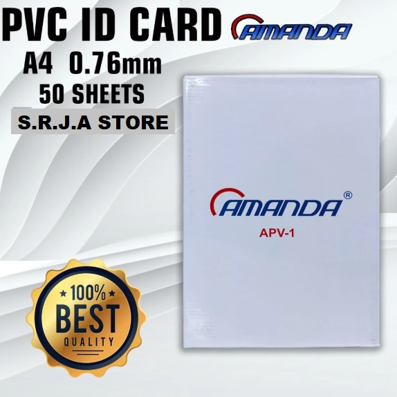 PVC ID CARD KERTAS PVC ISI 50 LEMBAR