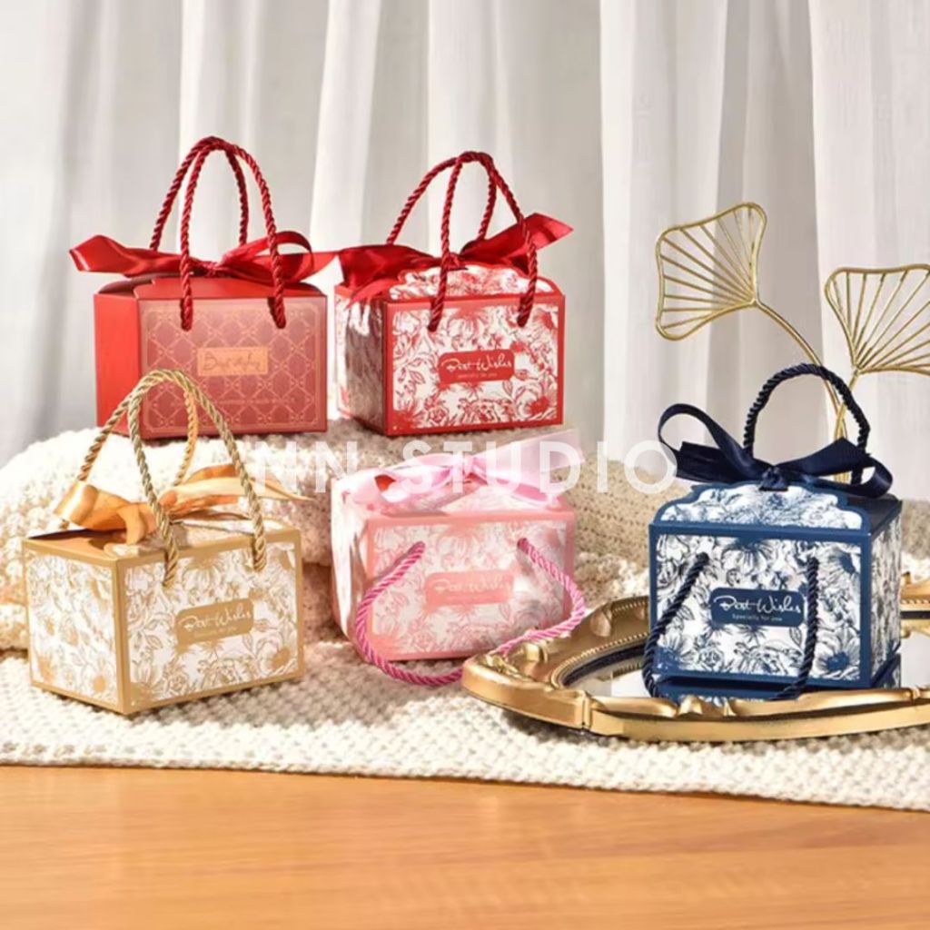 PAPER BAG KADO ULANGTAHUN HAMPERS | BAG HAMPERS MOTIF ELEGAN