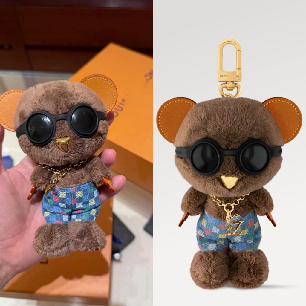 Old Money style Nigo bear bag charm jeans Accessories necklace teddy bear Gantungan tas bag pendant