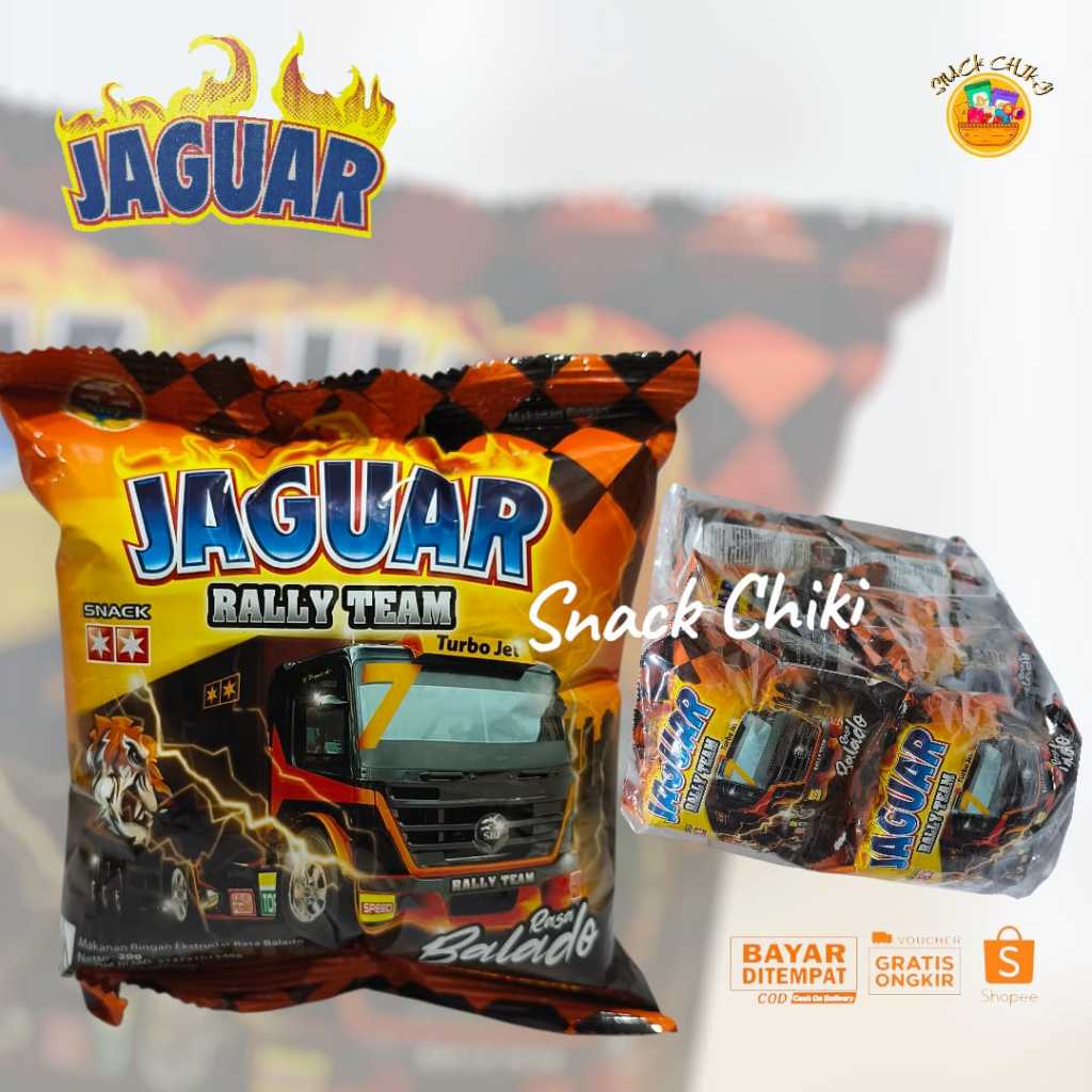 CHIKI JAGUAR CHIKI VIRAL CHIKI BERHADIAH RASA BALADO 1 PAC 10 PCS