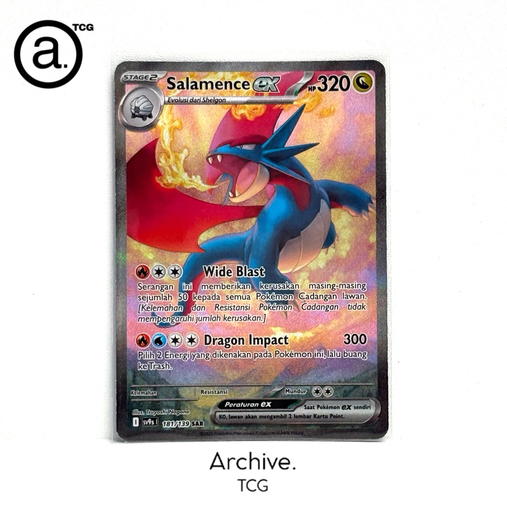 Salamence SAR (181/139) Pokemon Indonesia ~ Ikatan Takdir SV9S